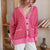 Lia - Cardigan élégant en maille avec patte de boutonnage