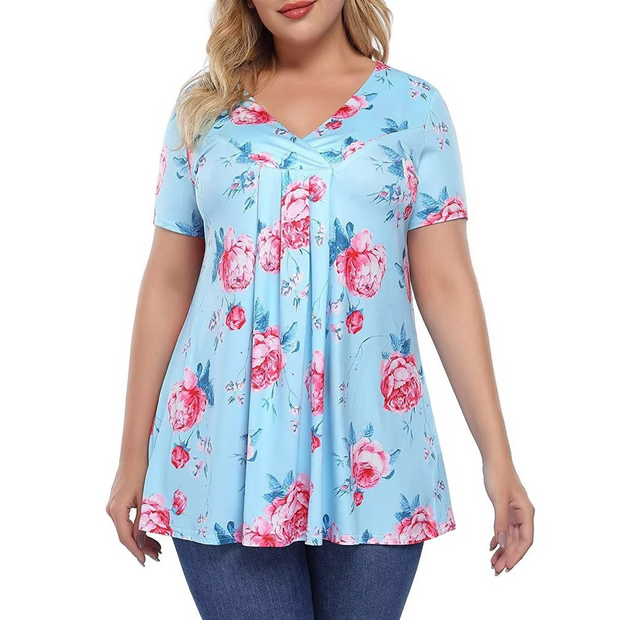 Carlotta - Feminines Tunika-Top mit Faltenwurf