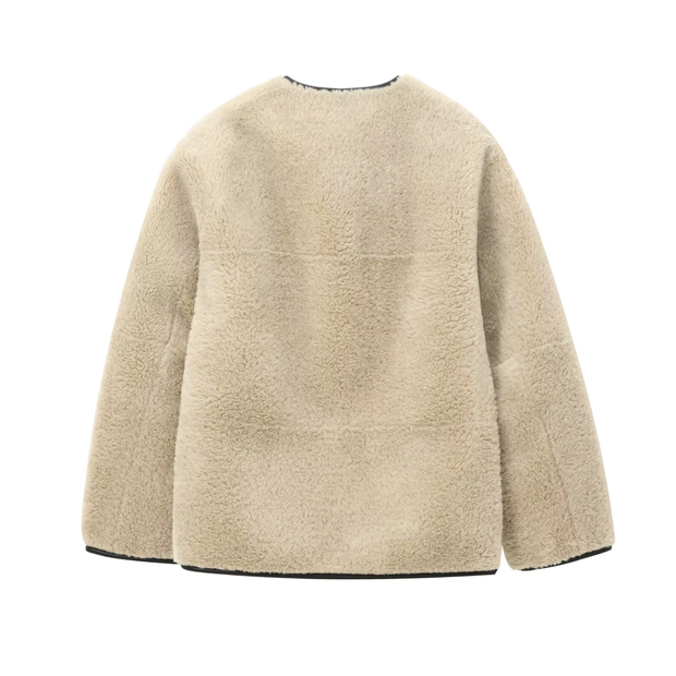 Elke - Stilvolle Teddy-Jacke mit Akzenten