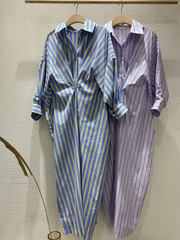 Alessia – Gestreiftes Hemdblusenkleid