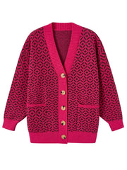 Lia - Cardigan élégant en maille avec patte de boutonnage
