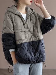 Brunhilde - Modische Steppjacke mit Kontrastdetails