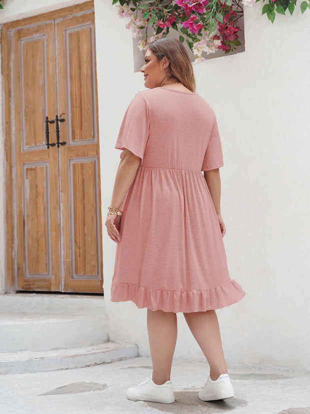 Carlotta - Robe d'été ludique avec détails en dentelle
