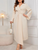 Carlotta - robe portefeuille avec fronces élégantes à la taille