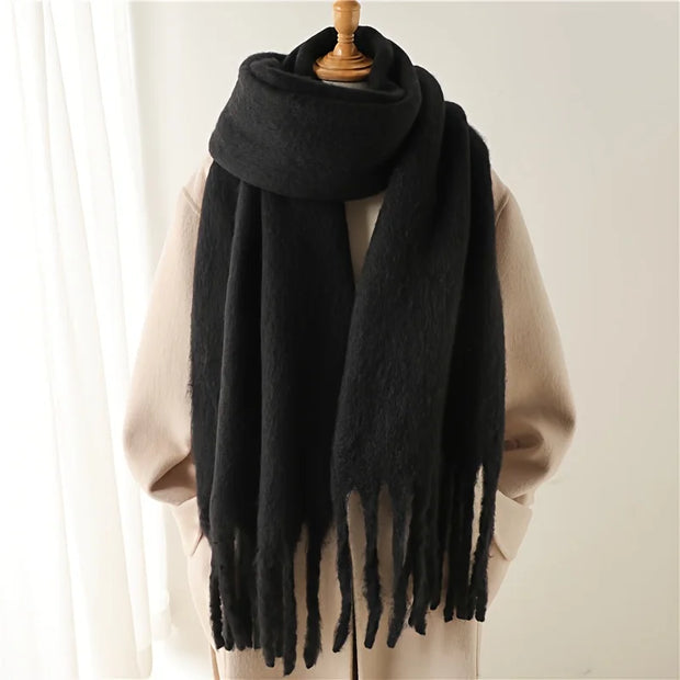Alexander - Eleganter Winter-Schal in Regenbogenfarben für Damen