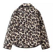 Millie - Veste en coton imprimé léopard