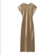 Lena - Robe midi élégante en satin