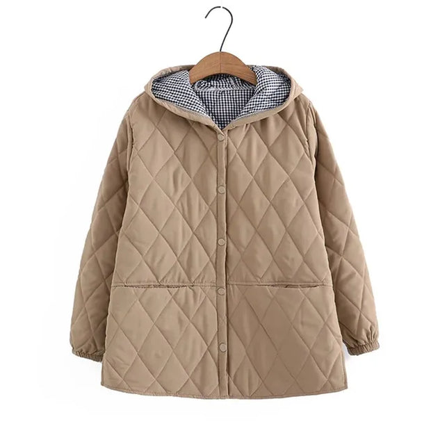 Alexander - Übergroße Winterjacke aus Baumwolle für Damen