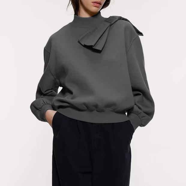 Edeltraud - Elegantes Sweatshirt mit Schleife