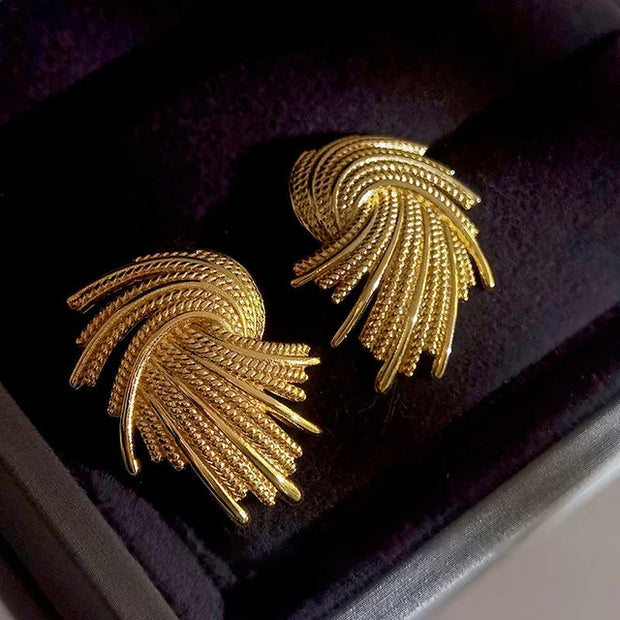Ivy - Boucles d'oreilles géométriques torsadées