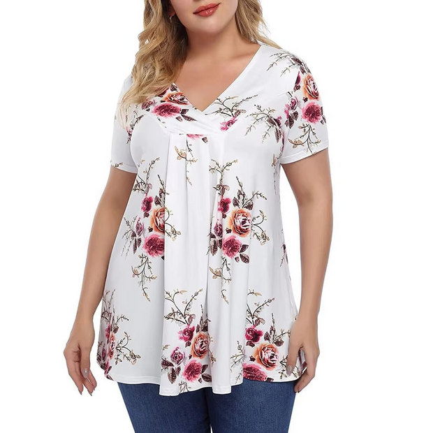 Carlotta - Feminines Tunika-Top mit Faltenwurf