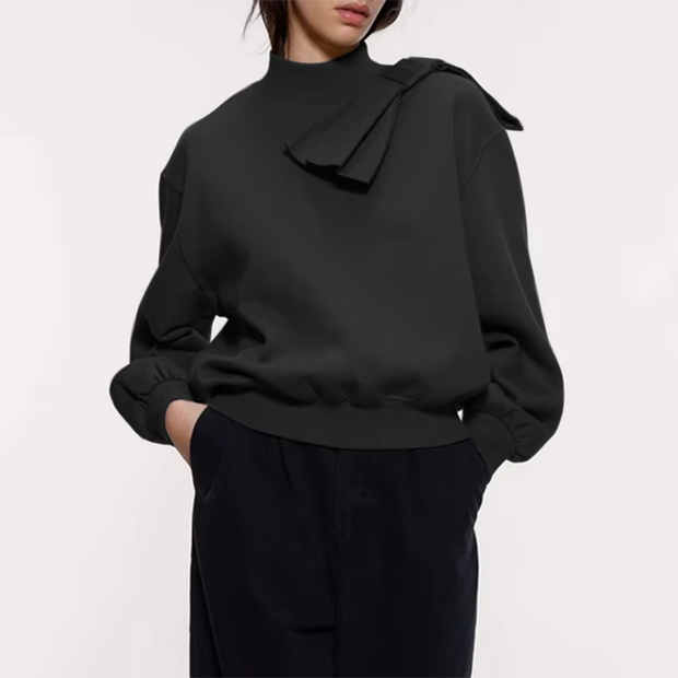 Edeltraud - Elegantes Sweatshirt mit Schleife