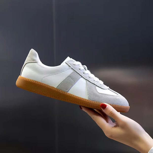 Elsie - Baskets en cuir véritable pour femme