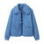 Elsie - Veste ample en coton bleu pour femme