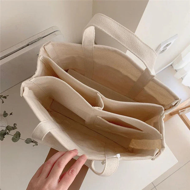 Klara - Sac en toile à compartiments multiples