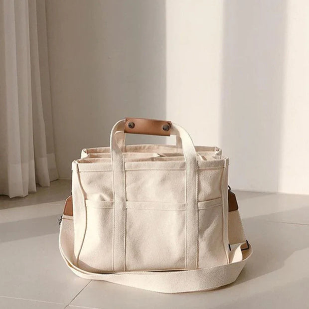 Klara - Sac en toile à compartiments multiples