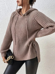 Luisa – Lässiger Strick-Kapuzenpullover