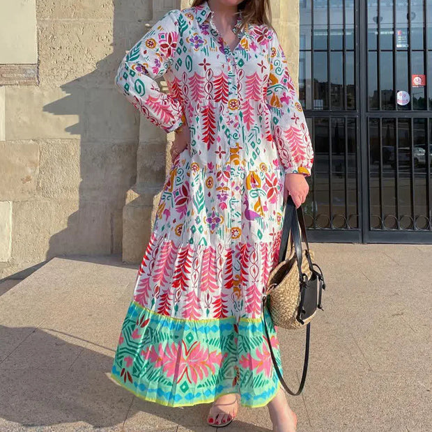 Karoline - Robe midi fleurie