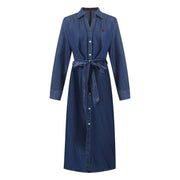 Carwena - Robe chemise intemporelle avec ceinture à nouer