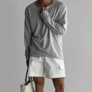 Darnulf - Lockerer Strickpullover mit Raw-Edge-Ausschnitt