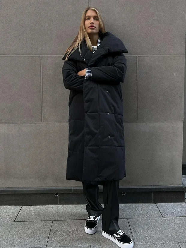Alex - Eleganter Steppmantel mit Gürtel