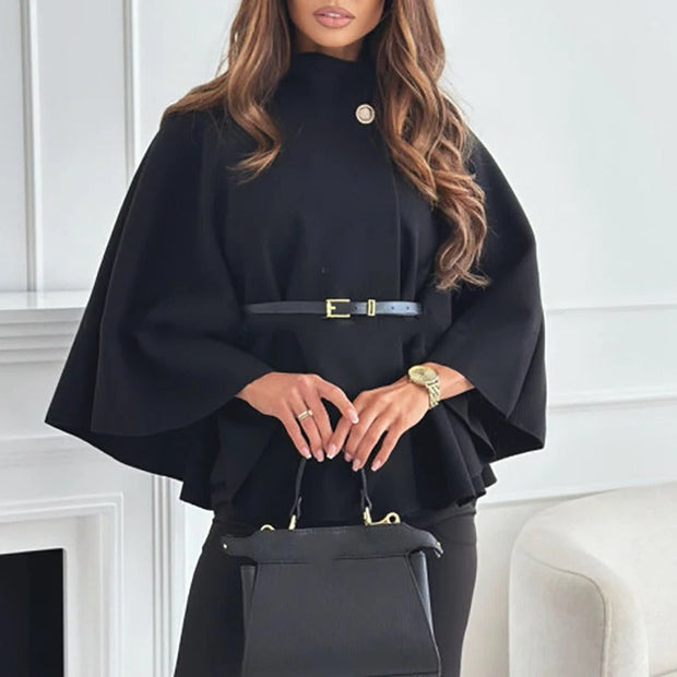 Luisa - Stilvolles Cape mit Gürtel