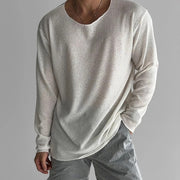 Darnulf - Lockerer Strickpullover mit Raw-Edge-Ausschnitt
