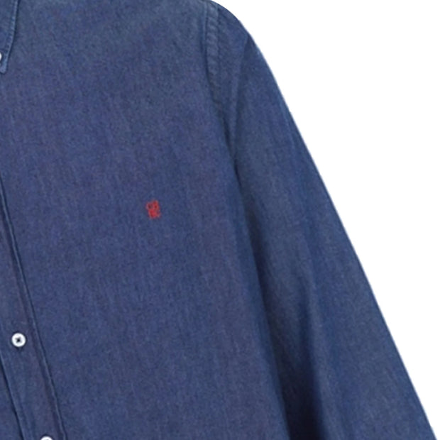 Dietrich - Chemise en jean classique avec patte de boutonnage