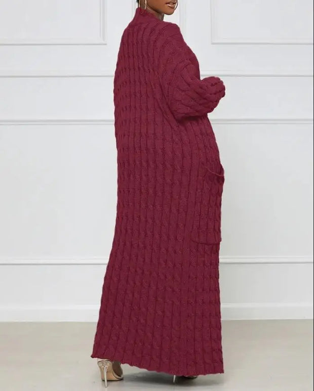 Elisaria - Élégant cardigan en maille ouvert sur le devant