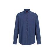 Dietrich - Chemise en jean classique avec patte de boutonnage