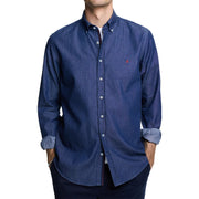 Dietrich - Chemise en jean classique avec patte de boutonnage