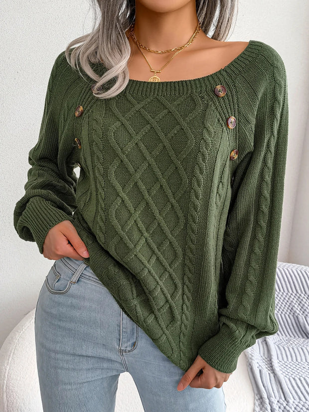 Elisaria – Stilvoller Zopfstrickpullover