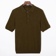 Jorven - Klassisches Poloshirt mit Knopfleiste