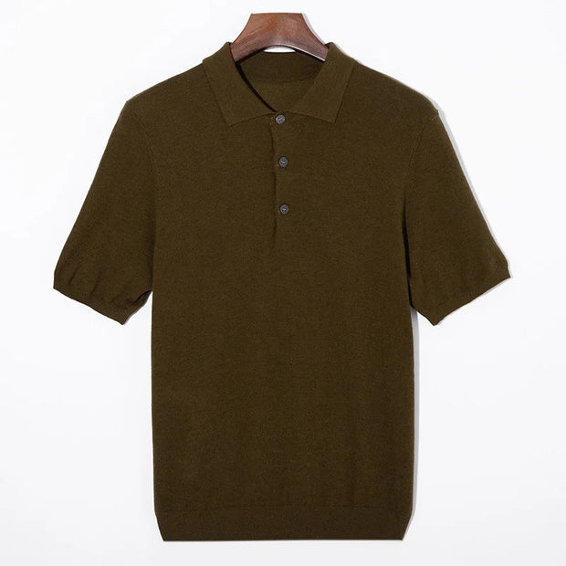 Jorven - Klassisches Poloshirt mit Knopfleiste