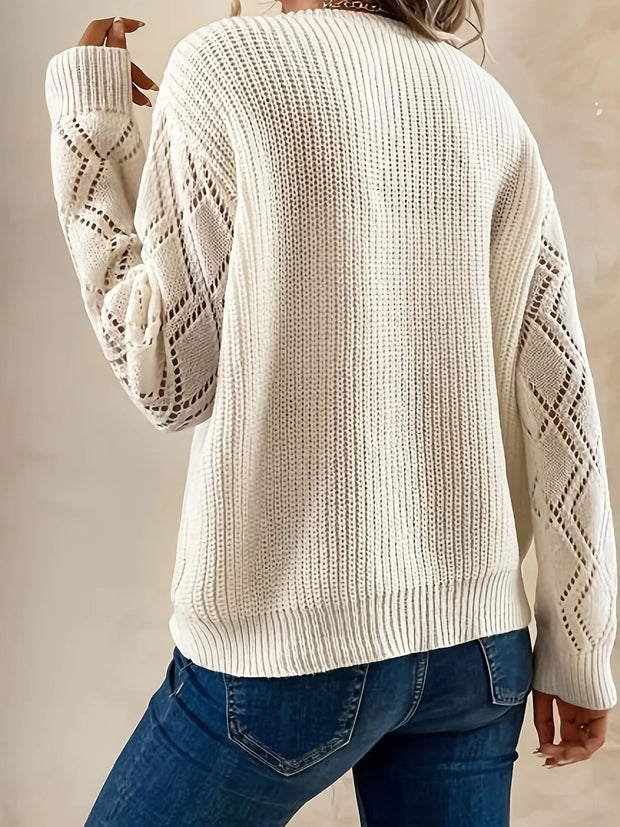 Magdalena – Pull en maille élégant avec col en V