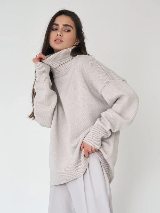 Adolf – Kuscheliger Oversize-Pullover mit Rollkragen