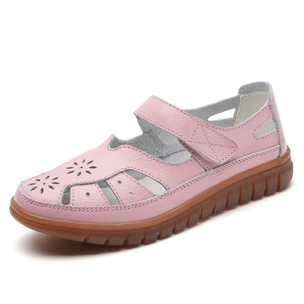 Korvalie - Bequeme Sommerschuhe mit Klettverschluss