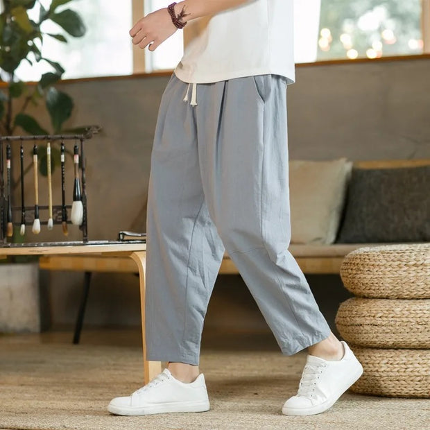 Adelheid - Leichte Freizeithose mit weitem Schnitt