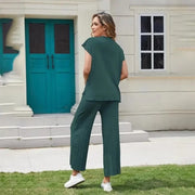 Magdalena – Ensemble deux pièces élégant avec un pantalon large et un t-shirt