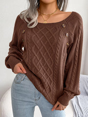 Elisaria – Stilvoller Zopfstrickpullover