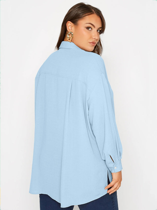 Alessia – Luftige Hemdbluse mit Oversize-Schnitt