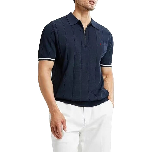 Dietrich - Polo structuré avec zip