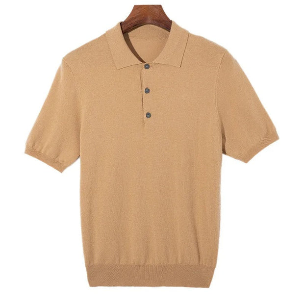 Jorven - Klassisches Poloshirt mit Knopfleiste