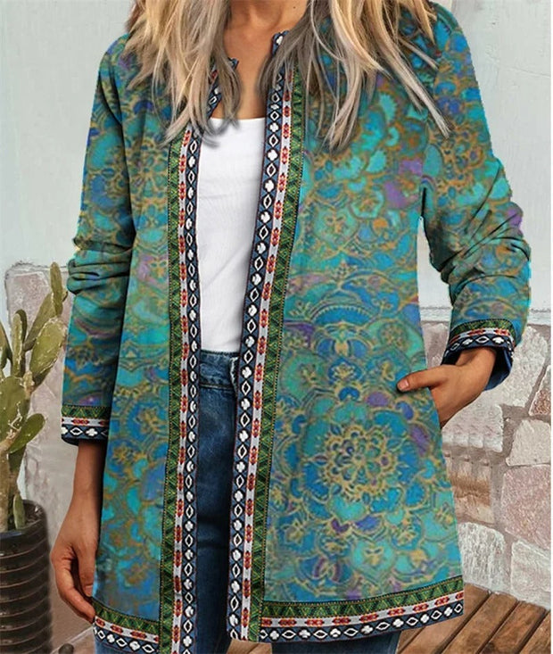 Felix – Boho-Jacke mit farbenfrohem Muster