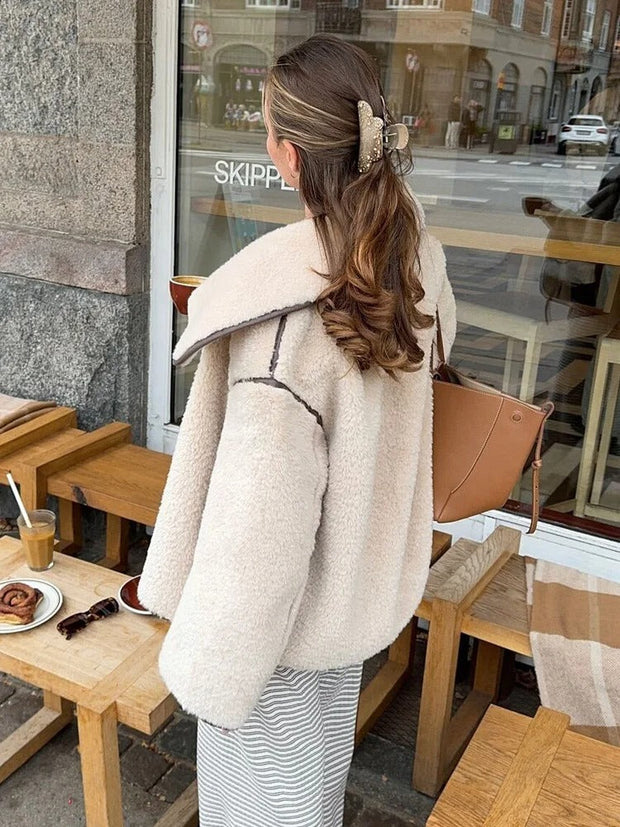 Friedrich – Kuschelige Teddyjacke mit klassischem Kragen