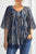 Magdalena – Elegante Chiffon-Bluse mit Animal-Print