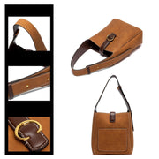 Carwena - Stilvolle Schultertasche mit goldener Schnalle