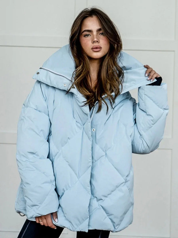 Elke - Oversized Puffer mit Reißverschluss
