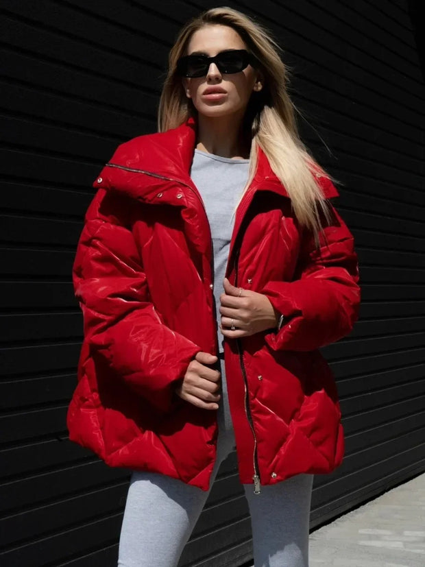 Elke - Oversized Puffer mit Reißverschluss