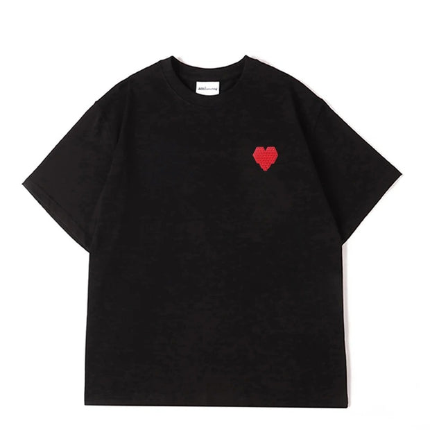 Dietrich - T-shirt unisexe avec broderie cœur